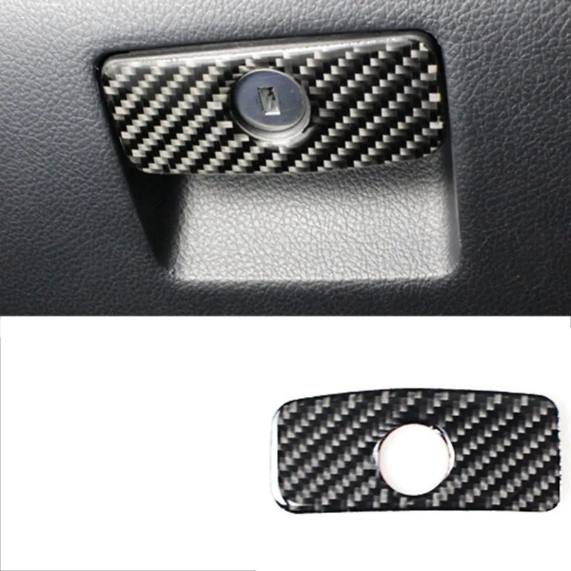 

lsrtw2017 carbon fiber car dashboard storage box switch trims for subaru forester 2013 2014 2015 2016 2017 2018