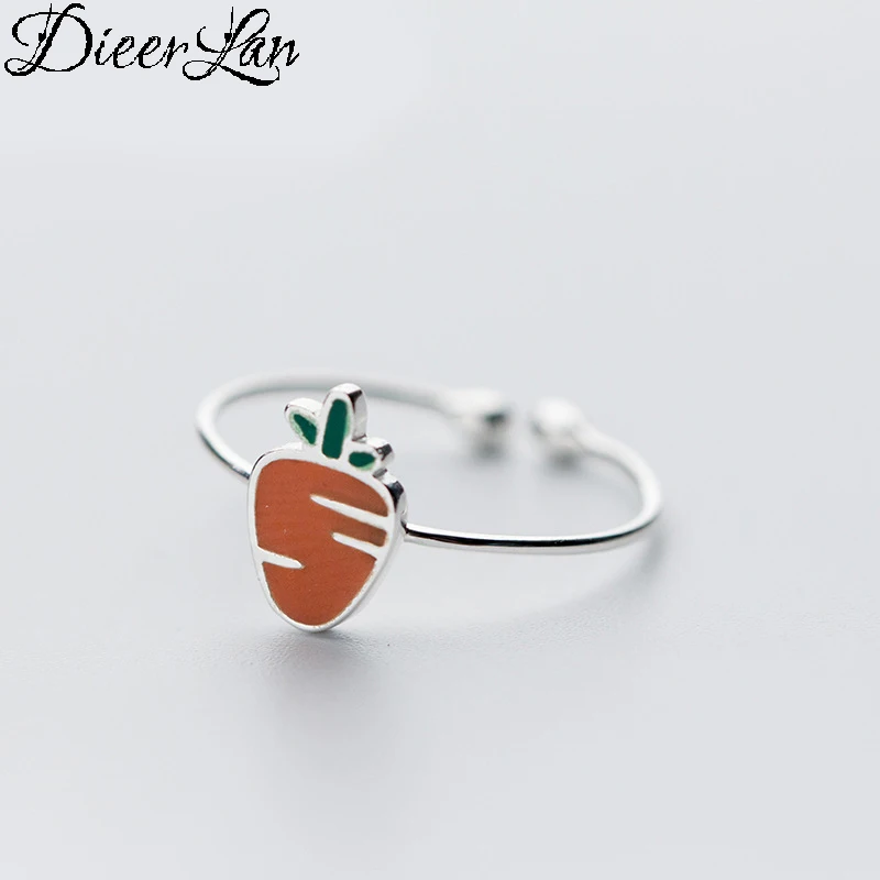 

DIEERLAN 925 Sterling Silver Lovely Rabbit Rings for Women Jewelry Beautiful Finger Open Rings For Party Birthday Gift