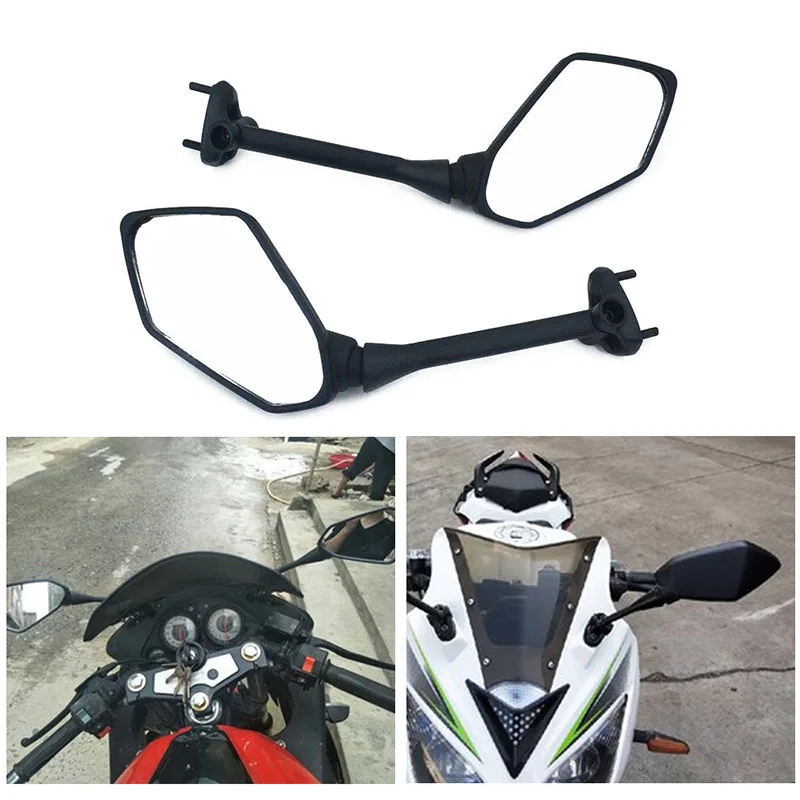1 пара мотоцикл боковое зеркало заднего вида для Kawasaki Ninja 650R 400R 1000/Z1000SX TD326|Боковые
