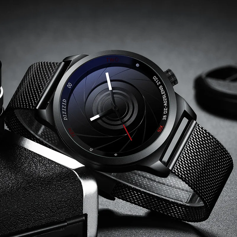 Креативные оптические часы Phantom мужские наручные 2019 с формулой физики Wormhole Concept