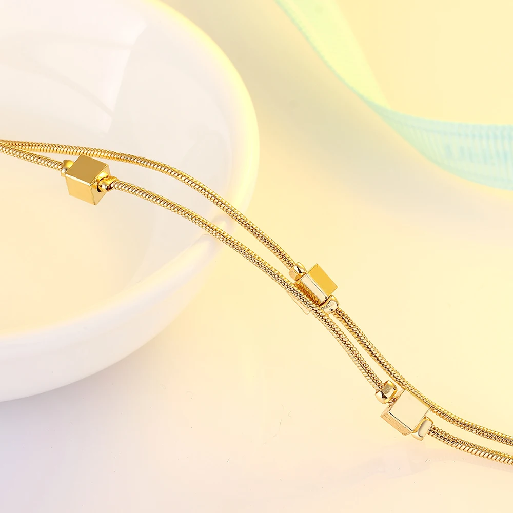 2018 Hot 18KGold colour Anklet Fashion Anklets For Women Ankle Bracelets Barefoot Sandals Female Girl Leg Chain Foot Jewelry J10 | Украшения
