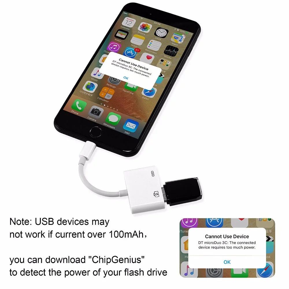 Leadzoe для Mini Lightning USB 3 адаптер чтения камеры iPhone X 8 5 5S 6 6s 7 plus iPad серии |