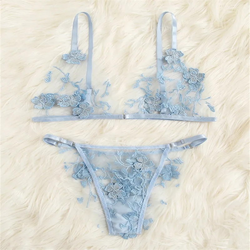 Сексуальное женское нижнее белье кружевные с цветочным узором Bralette бюстгальтер