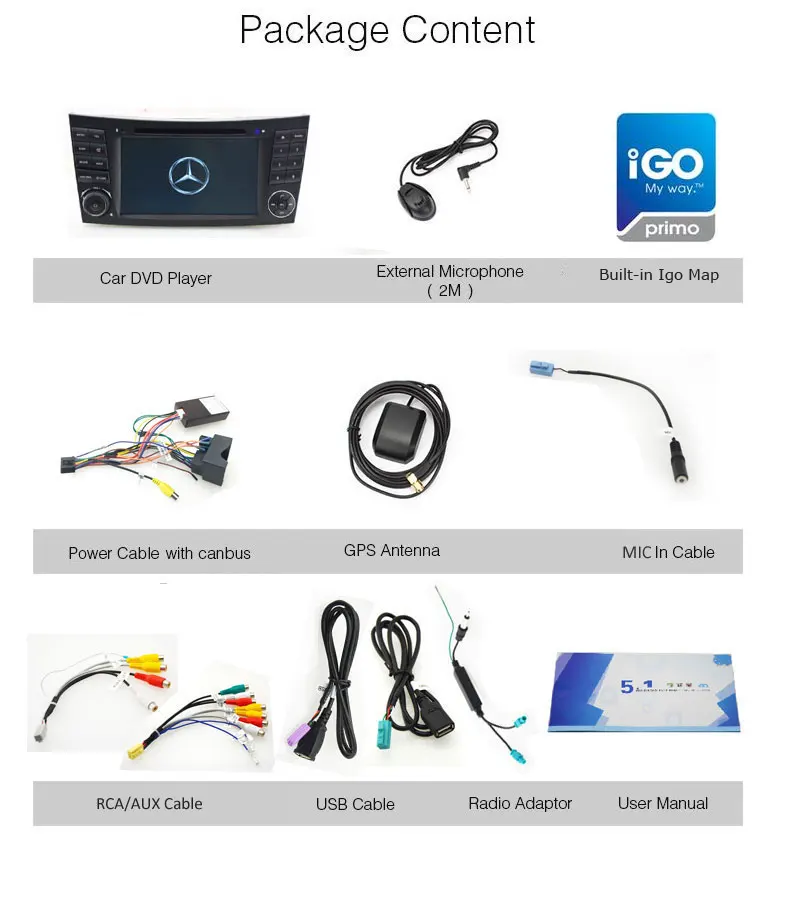Мультимедийный DVD плеер на Android 9 0 с GPS навигацией для Mercedes Benz E Class W211 E200 E220 E240 E270 E280