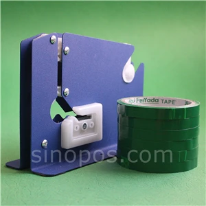 with green tape Сверхмощный мешок конус с триммером комбо, металлический дом мешок шейный герметик+ 6 рулонов 12 мм+ дополнительный резак, Лента Диспенсер крепежная стяжка - Цвет: with green tape