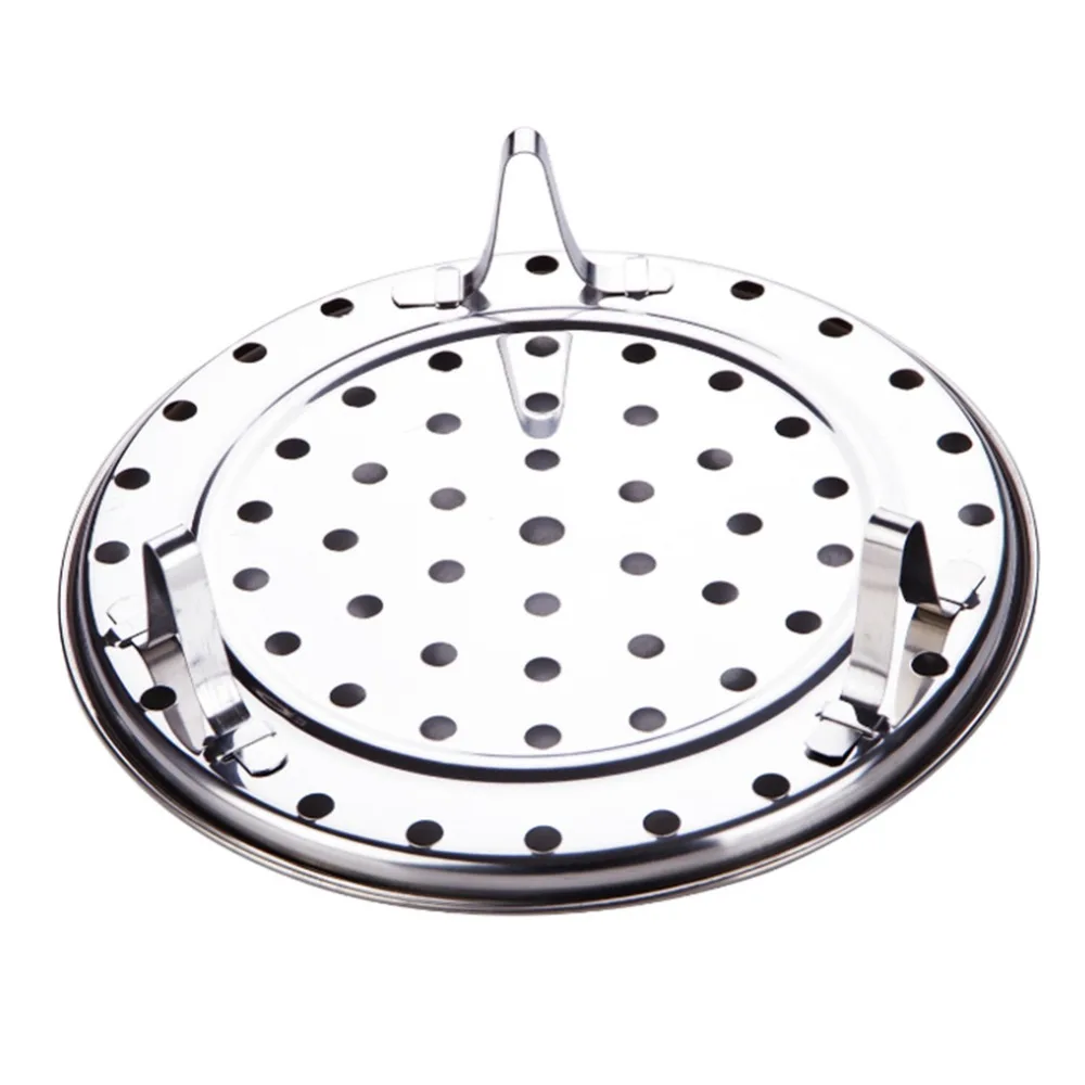 Stainless Steel Round Steamer Tray 20/22/24/26cm Convient Three-Leg Steamer Dumpling Tray Kitchenware Cooking Tools