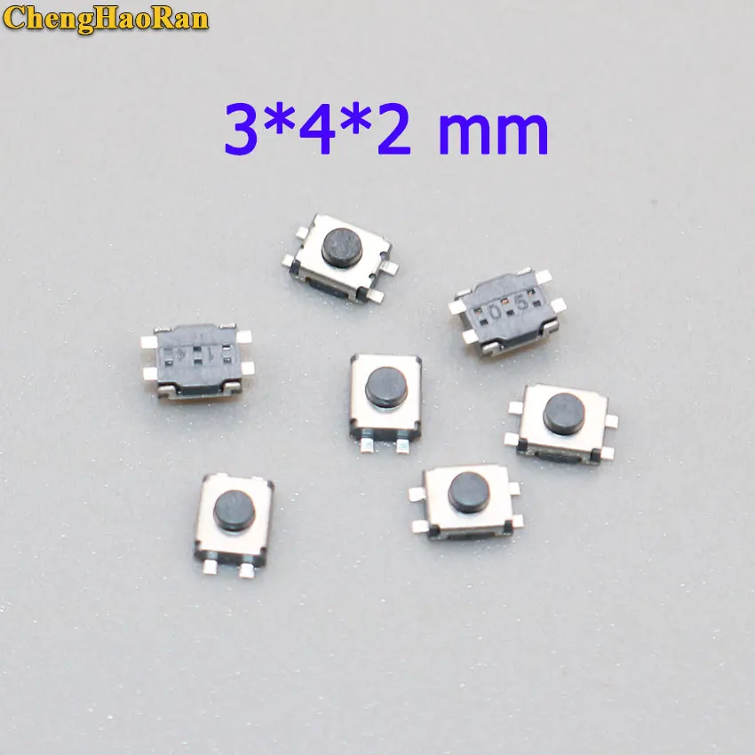 Четырехконтактный переключатель ChengHaoRan 3*4*2 3x4x2 SMD 4 фута мм | Обустройство дома