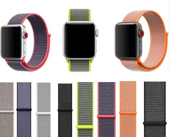 Спортивная петля тканая для apple watch band нейлон 42 мм 38 мм 40 мм 44 м браслет braclet ремень для iwatch ремни серии 5/4/3/2/1