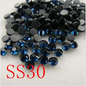 SS30 288 шт./пакет Монтана DMC горячей фиксации FlatBack Стразы strass теплопередачи горный