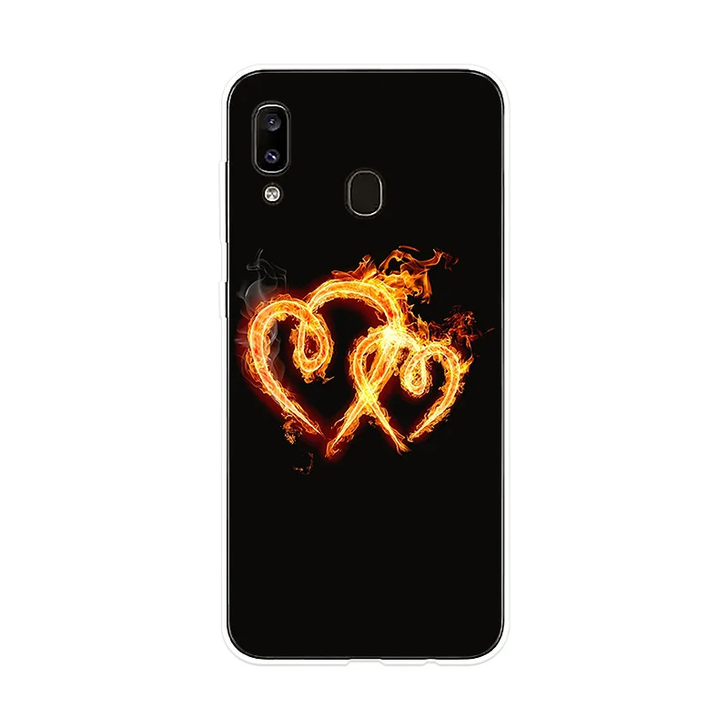 Silicone Case Flame Fire For Sumsung Galaxy A10 A20 A20E A30 A40 A50 A60 A70 A80 Phone Cover M10 M20 M30 |