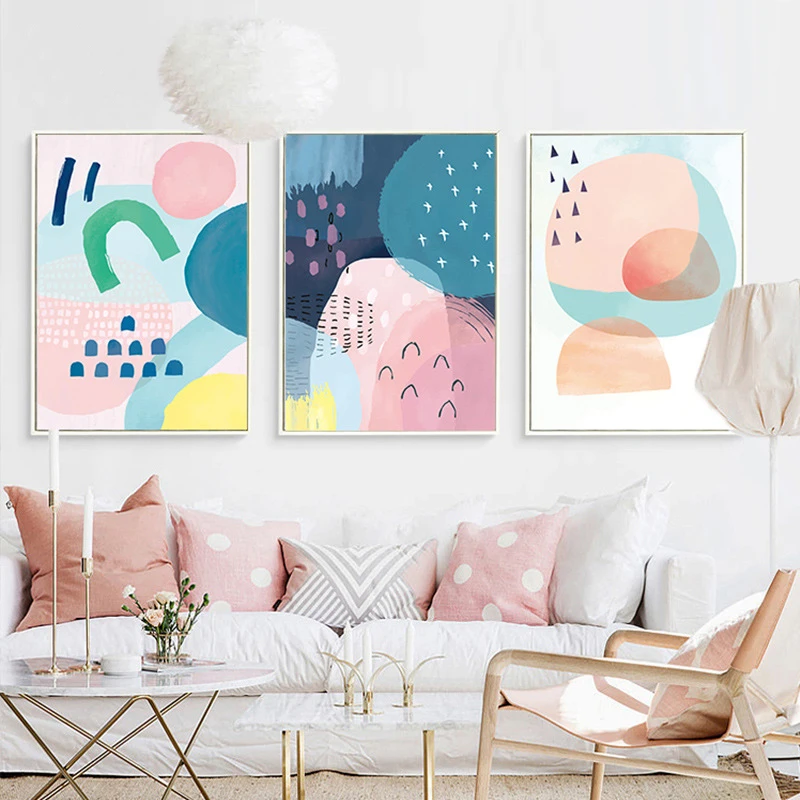 HAOCHU Современный японский аниме абстрактный мультфильм геометрический рисунок