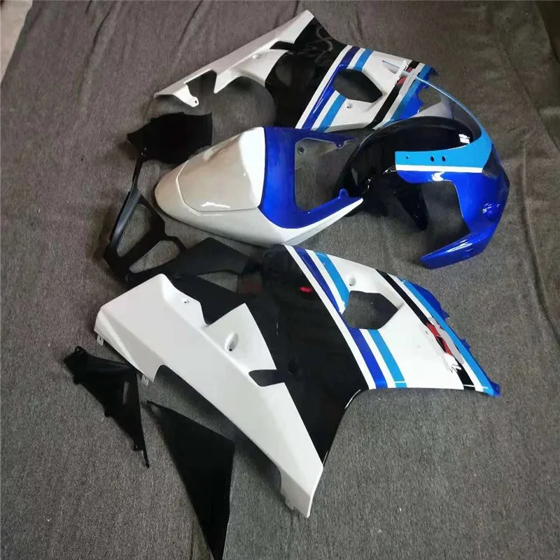 Fairing for SUZUKI GSXR600 GSX-R750 k4 04 05 Blue/white GSXR 600 GSXR750 2005 2004 black Fairings set | Автомобили и мотоциклы