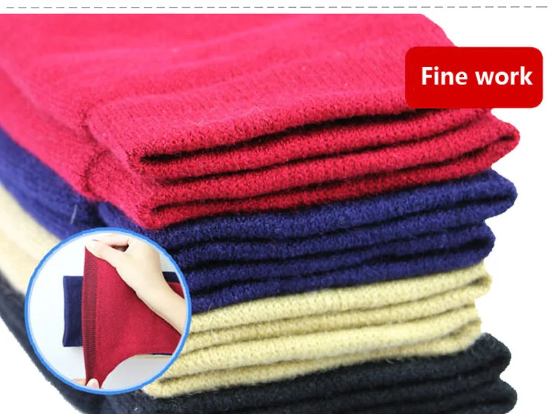 Кашемировый теплый наколенник из шерсти хлопка латекса с нитью для поддержки