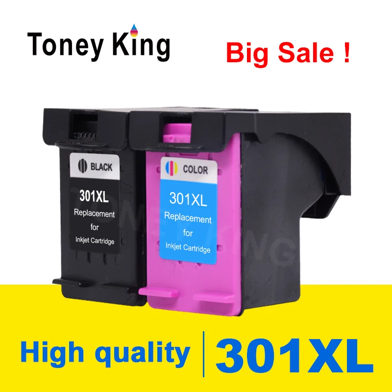 

Сменный чернильный картридж Toney King для принтера HP 301 XL DeskJet 1000 1050 1510 2000 2050 2050S 2510 2540 3050a 3054