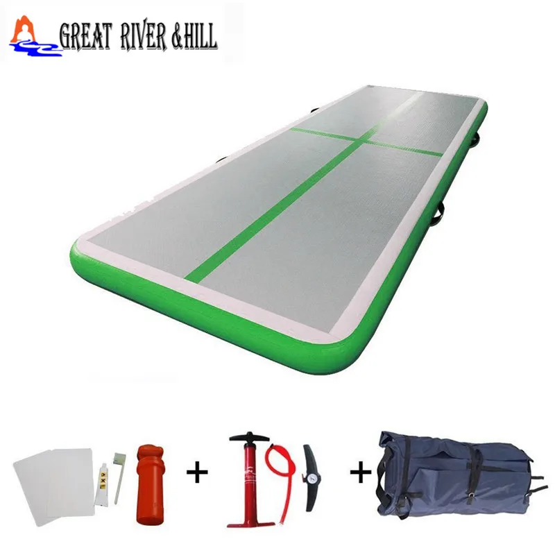 

3x1x0.1m great river hill inflatable air track gymnastics mat