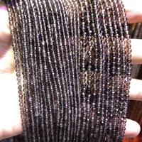 natural ice rainbow obsidian beads2mm3mm4mm faceted tiny beads round spacer beads stone faceted seed beads15 5string