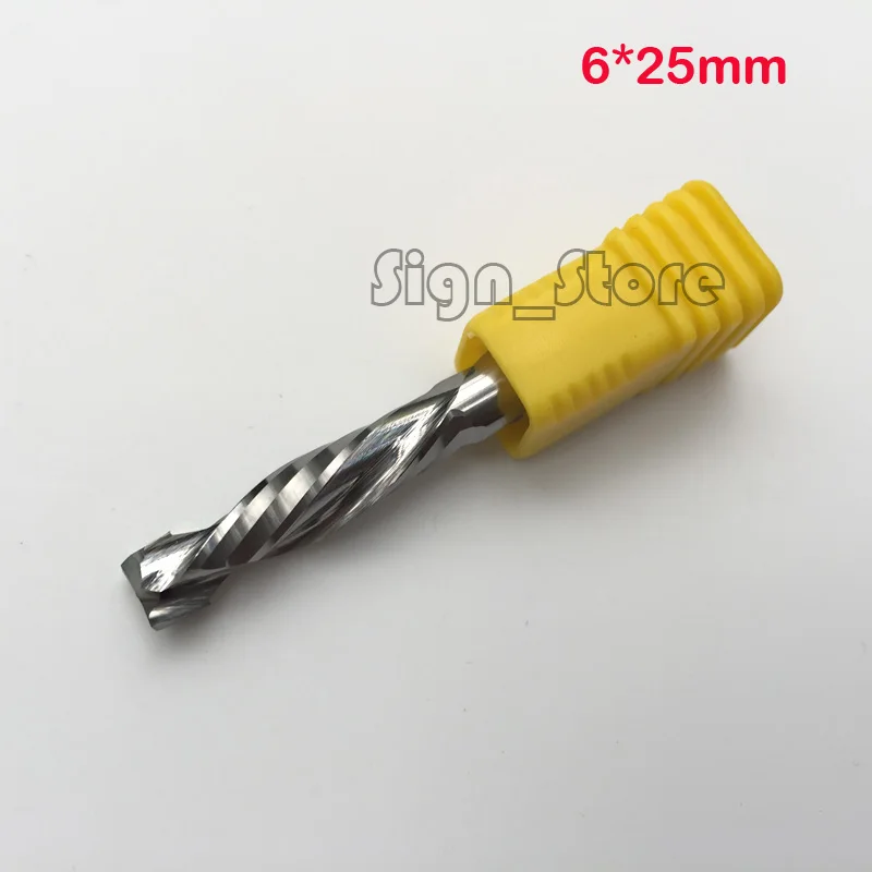 2 шт. фрезерный станок с двойным сверлом 6x25 мм|cutter trimmer|bit laptopcutter spiral |