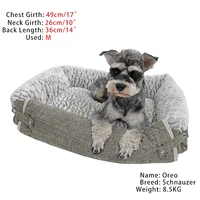 new dog bed 3 in 1 pet sofa mat small medium dog and cat comfortable soft more filled 3 side anti skid and waterproof bottom