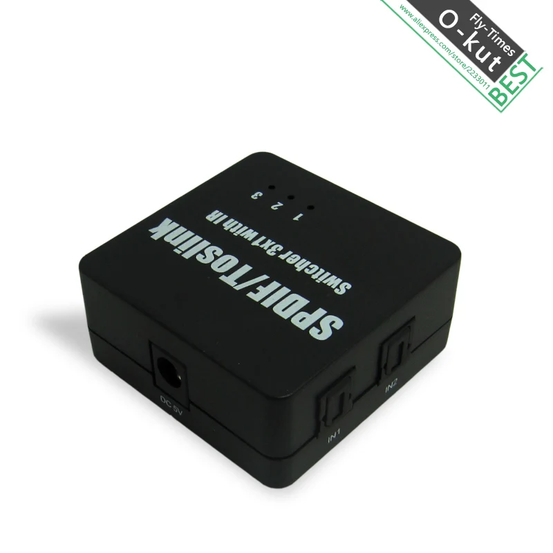 Okut мини оптический цифровой аудио сплиттер адаптер SPDIF TOSLINK 1 в 3 из Поддержка 5.1 DTS
