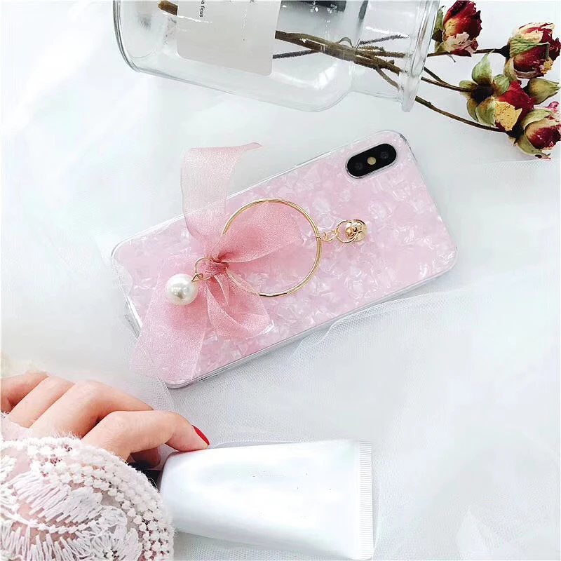 Мягкий чехол для телефона Huawei P10 P20 Lite Plus mate 10 pro милый с кружевом бантом