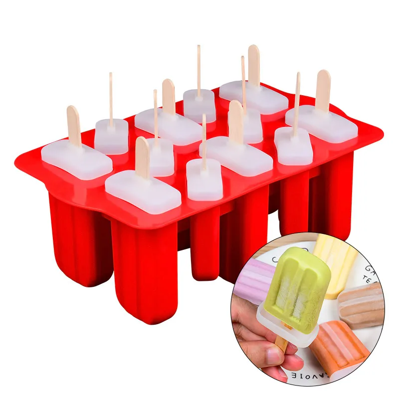 FUNBAKY DIY силиконовые формы для мороженого замороженный производитель формы для мороженого морозильная камера многоразовые силиконовые формы для льда на палочках