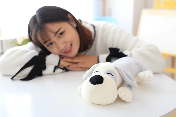 Мягкие игрушки 80 см милая лежа собаки плюшевые мягкая кукла детские плюшевая