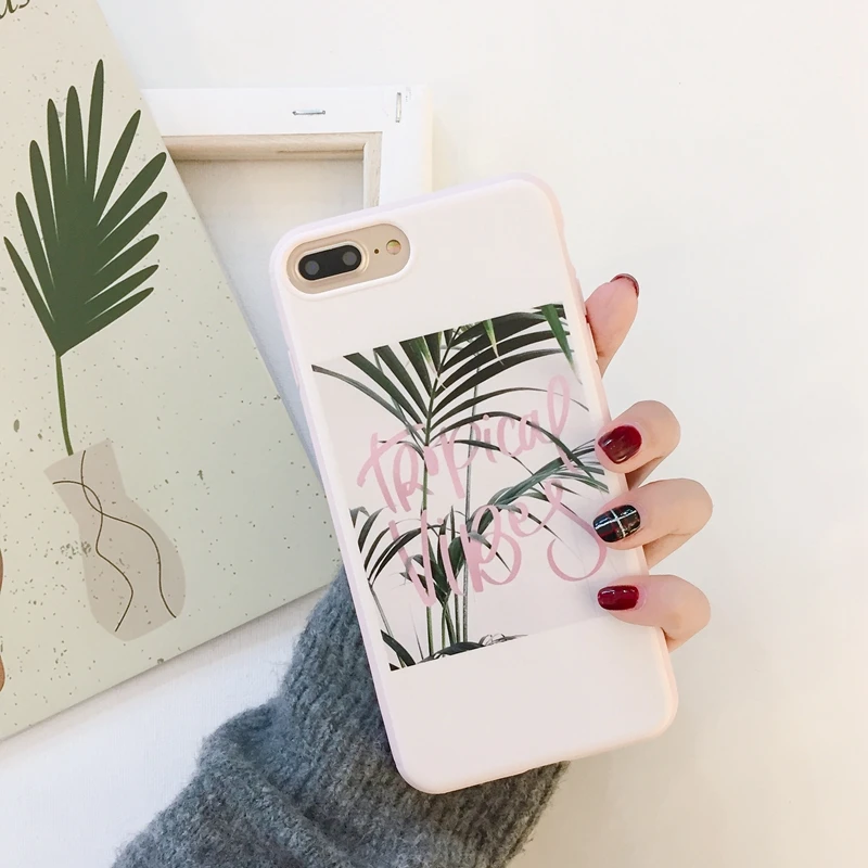 Для iPhone X XS Max XR случае красочный лист печатных мягкий защитный чехол для 6 6S 7 8 плюс