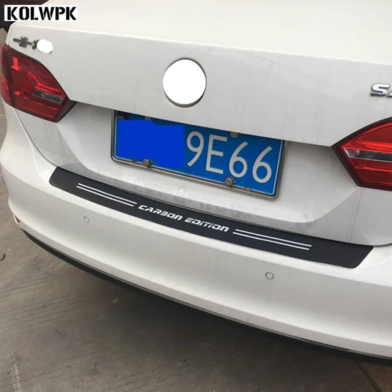 Наклейки из углеродного волокна для багажника автомобиля наклейки на задний