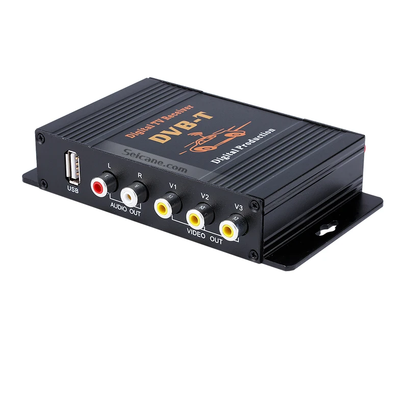 Seicane DVB T мобильный ТВ приемник Автомобильный цифровой тюнер с DC12V 1A видео и аудио