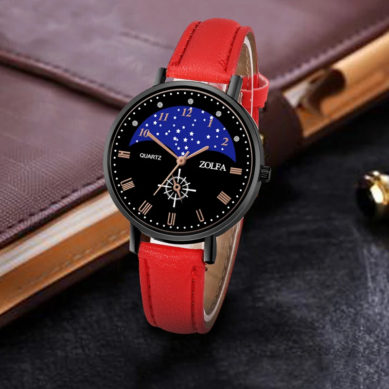 Часы Blue sky star классические повседневные Простые кварцевые наручные часы женские