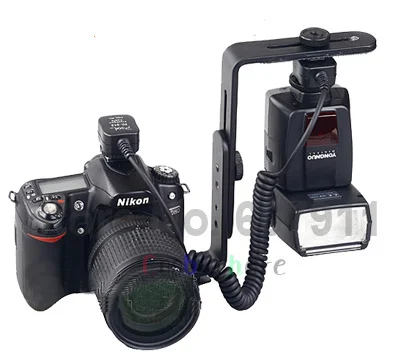 Металлический L-образный кронштейн для вспышки фонарик держатель камеры быстрое