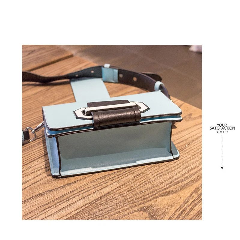 Challen 2017 Новая Мода Панелями Заслонки Высокое Качество PU Кожа женщин Сумка Весна