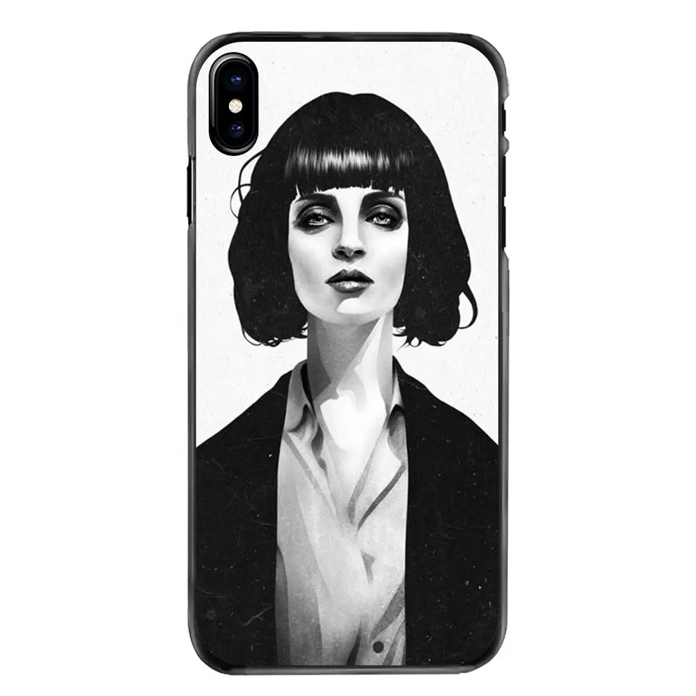 Mia wallace Pulp Fiction art Poster Accessories Skin Case For Samsung Galaxy Note 2 3 4 5 S2 S3 S4 S5 MINI S6 S7 edge S9 S8 Plus |