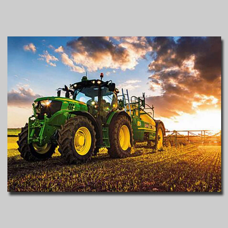 

5D Diamond Painting Car Diamond Embroidery Tractor Full Drill Accessories Mosaic Picture Of Rhinestone Farmhouse Decor Wedding