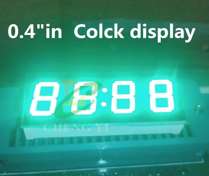 Белый 3 5-Дюймовый общий анод 7-сегментный 4-значный супер-0 4 дюйма 0 часы