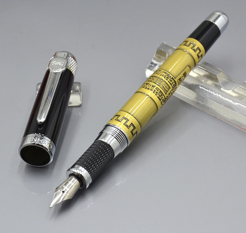 JINHAO 189 3 цвета металлическая авторучка с серебряным зажимом канцелярские товары люксовый бренд M наконечник для письма чернильные ручки подарок