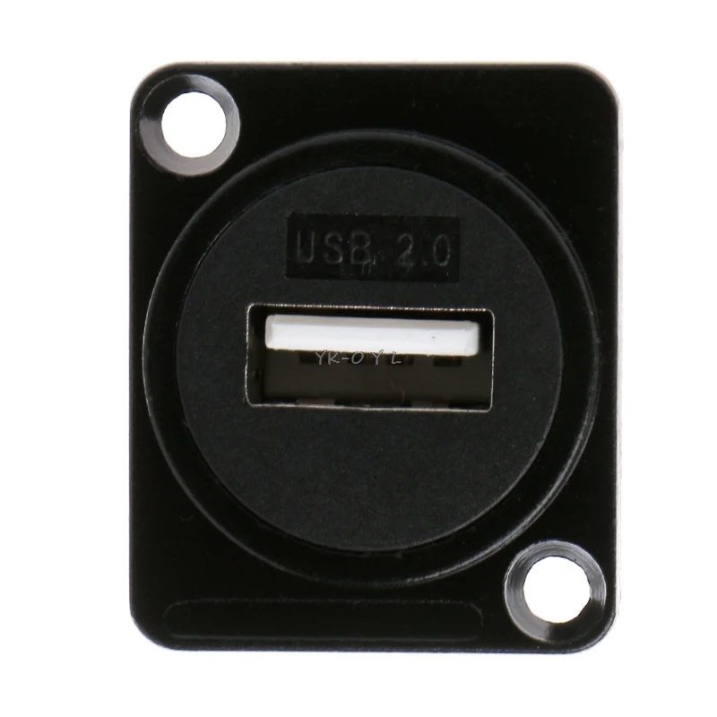 Металлический USB 2 0 3 D Тип гнездовой разъем для подключения к гнезду Панель