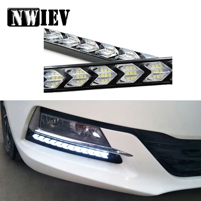 1 комплект светодиодный противотуманный фонарь NWIEV DRL с желтым рулем для BMW F30 X5 E53