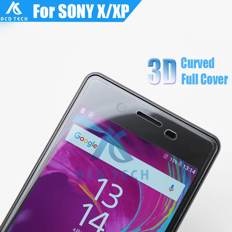 Защитное стекло для Sony Xperia X/F5121/F5122/XP/F8132, с изогнутыми краями