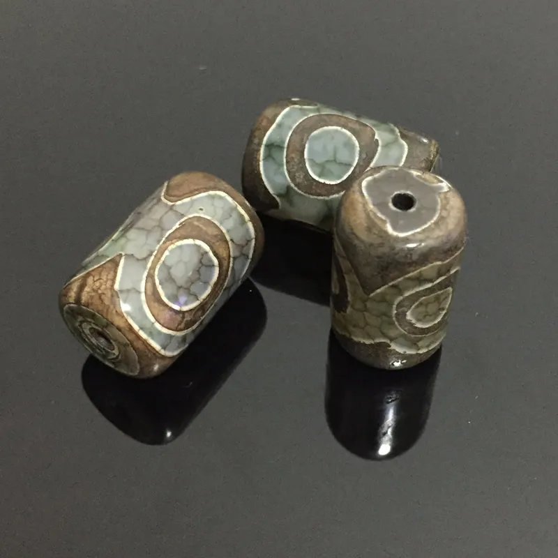 1 шт. ретро натуральный Тибетский дзи Агаты бусины ювелирные изделия DIY молитва