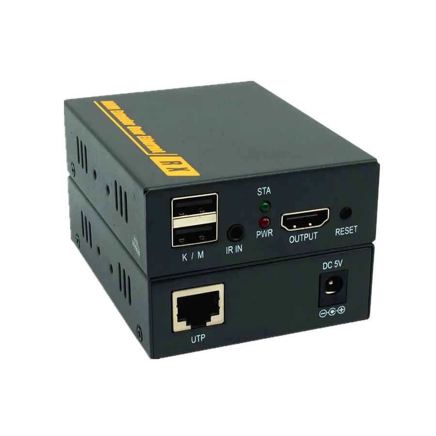 

150m Network KVM HDMI Extender Over TCP IP With 20~60 KHz IR 1080P USB 2.0 HDMI KVM Extender Via RJ45 Cat6/7 Cable Up To 500ft