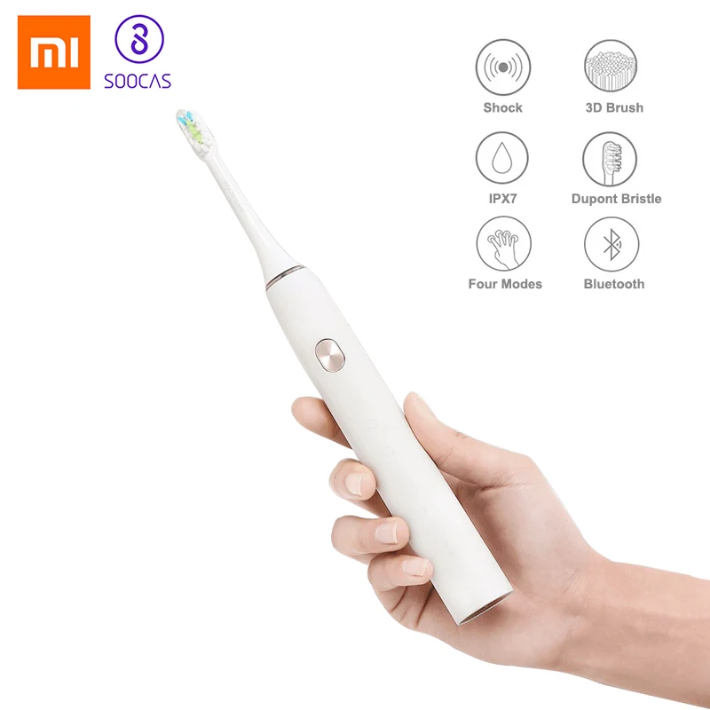 Xiao mi SOOCAS X3 обновленная IPX7 Водонепроницаемая электрическая звуковая зубная щетка USB перезаряжаемая Bluetooth Беспроводная зарядка mi Home