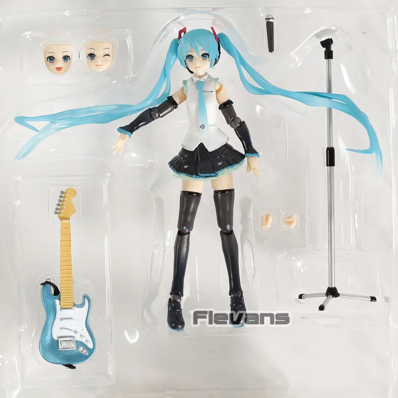 Figma 394 no box Figma 394 Hatsune Miku V4X Vocal Ver. Фигурка куклы ПВХ подвижная фигурка модель Мику коллекция игрушек - Цвет: Figma 394 no box