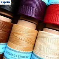 50 meters 150d hand weaving flat wax line leather hand stitch luggage bag leather craft line sewing tools