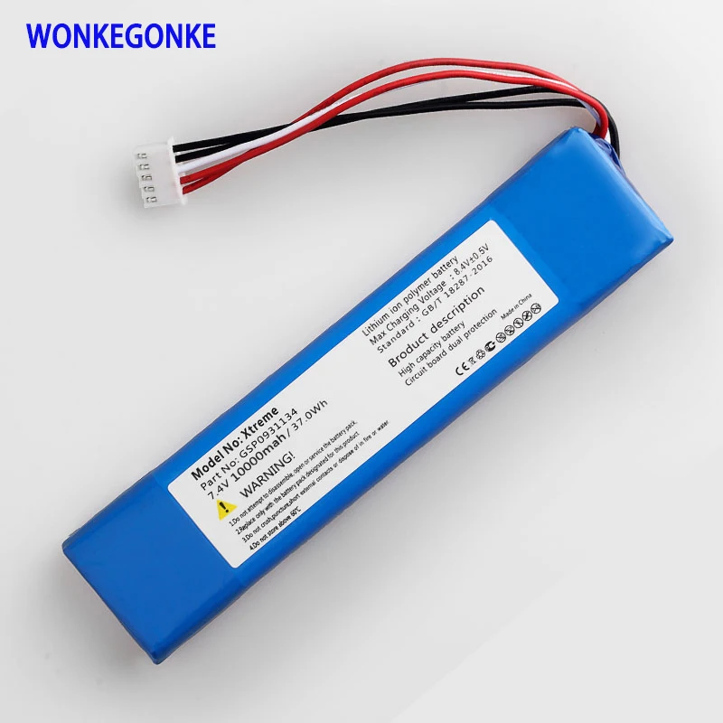 Аккумулятор WONKEGONKE 10000 мАч для JBL XTREME Xtreme GSP0931134|Аккумуляторы мобильных телефонов| |