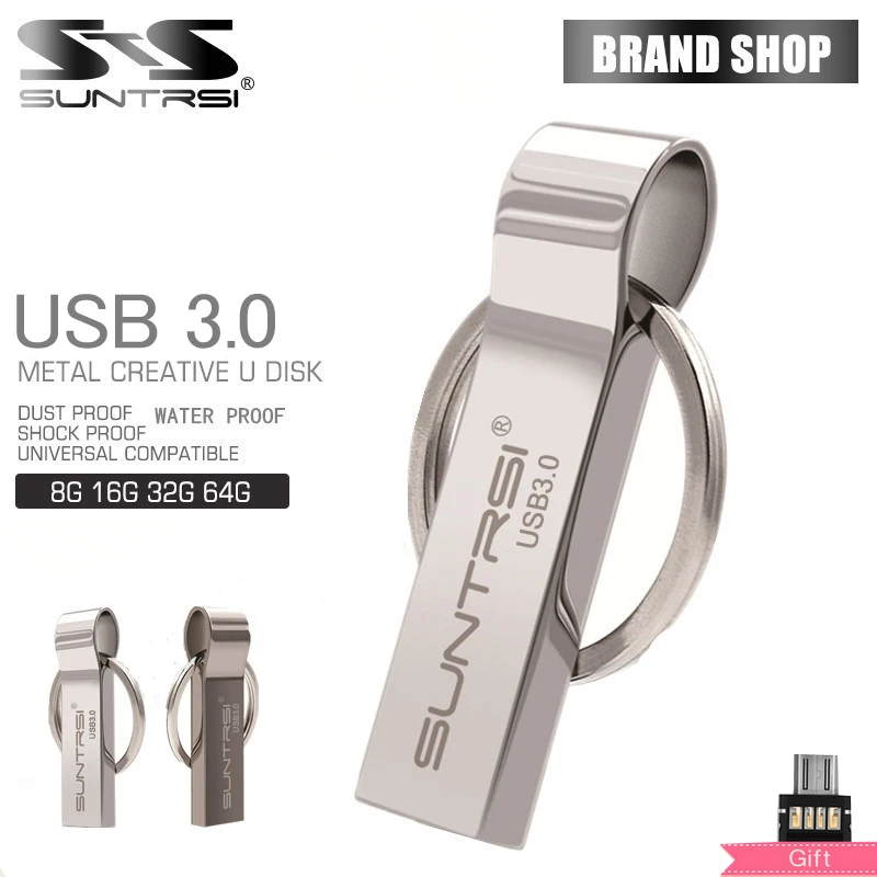 Suntrsi 3 0 USB флеш накопитель водонепроницаемый флешка 8/16/32/64 ГБ высокоскоростной