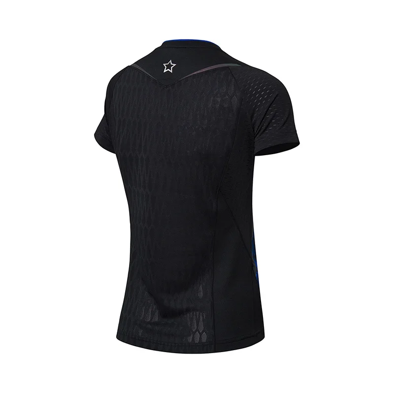 Li-Ning, женская футболка для настольного тенниса, для сборной, дышащая подкладка, для соревнований, спортивные футболки, топы AAYN056 WTS1411