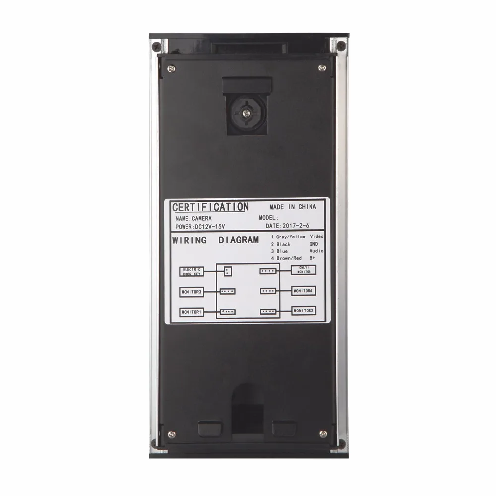 Фото Видеодомофон SmartYIBA с монитором 7 дюймов, домофон с дверным звонком и RFID-управлением доступом, камера для 8 квартир №3