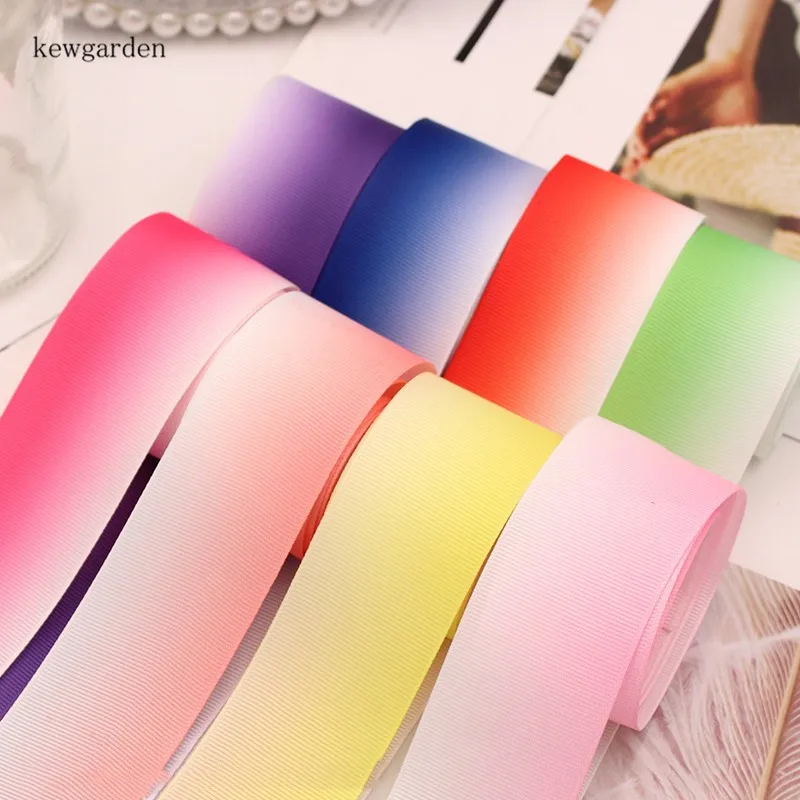 Kewgarden DIY аксессуары для волос 1 5 &quot38 мм Двойные Цвета дисколор Grosgrain лента вручную