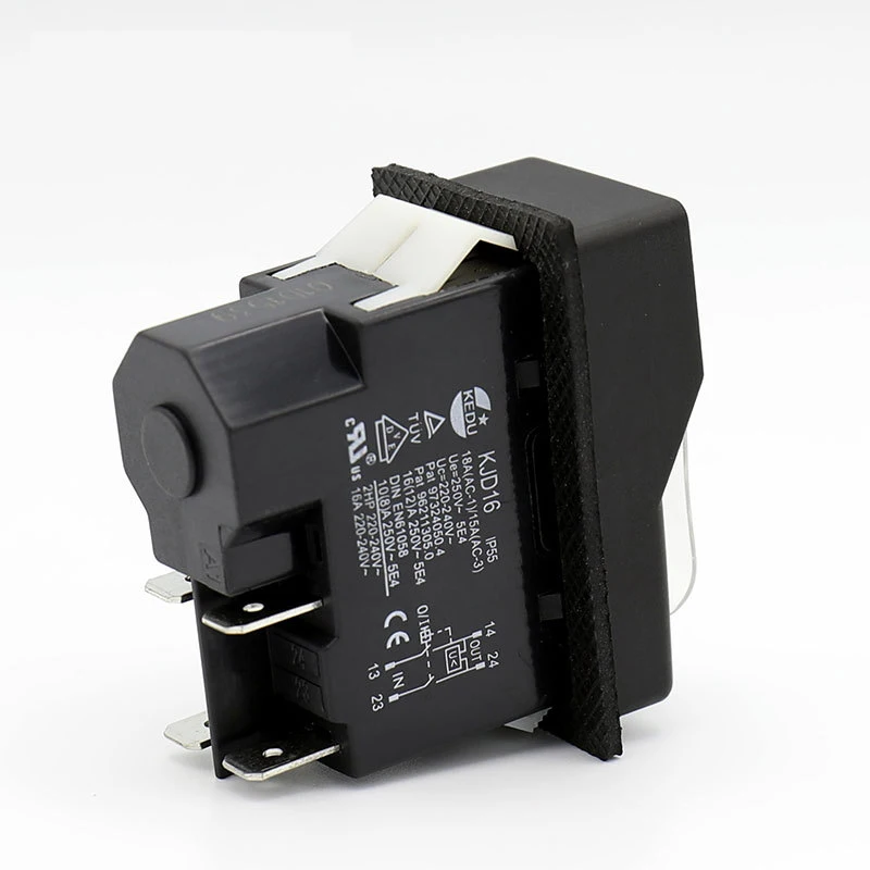 KJD16 220V 120V 4 Пина электромагнитный кнопочный переключатель вкл/выкл выключатели с защитой от перегрузки UVLO для электрических Мощность инструменты